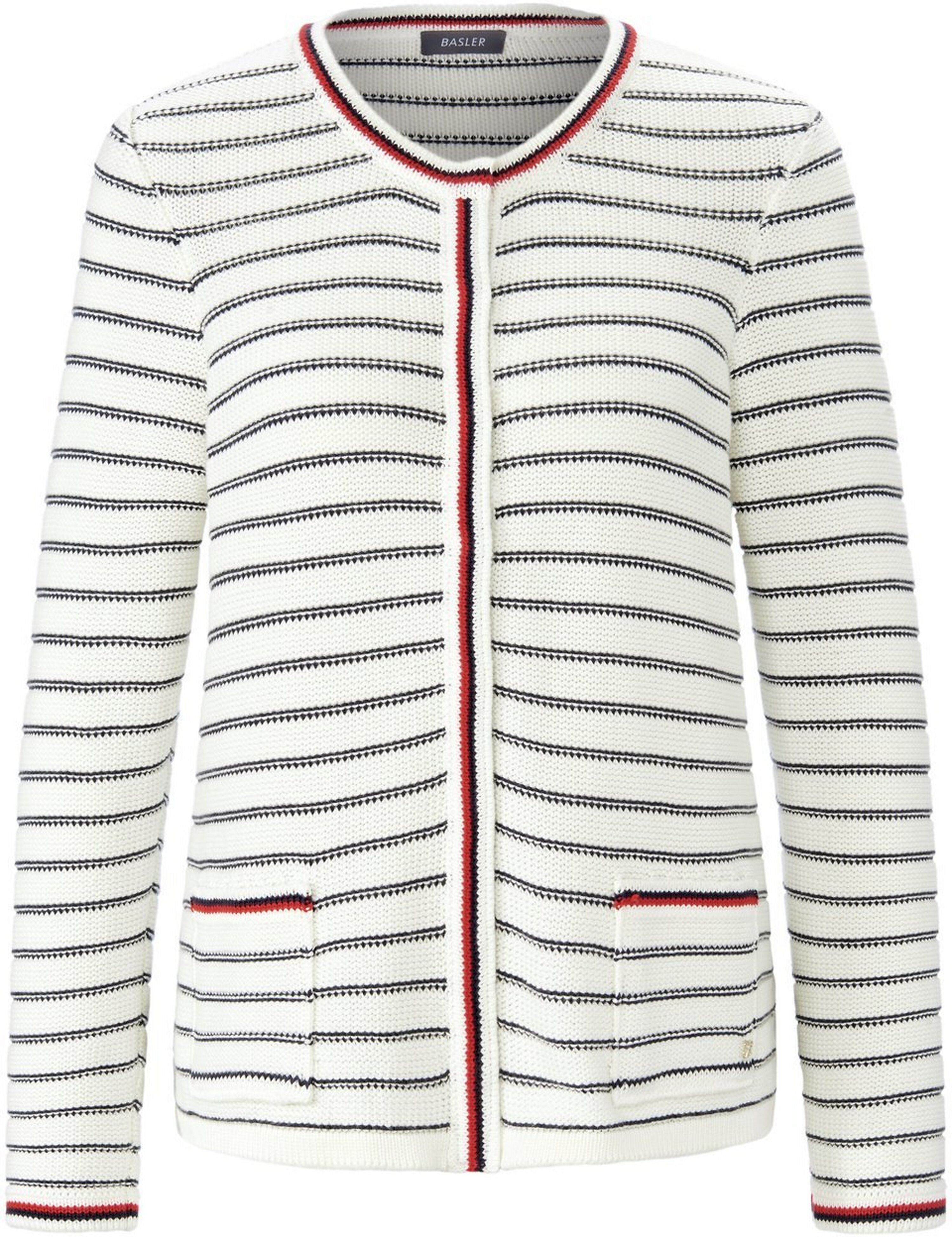 Basler Cardigan rund hals Fra Basler hvid