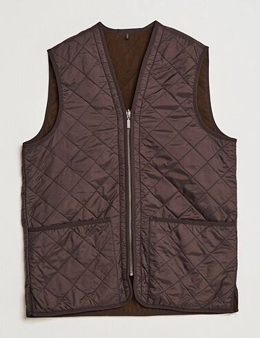 Barbour Lifestyle Quilt Waistcoat/Zip-In Liner Brown men XL/UK44-46 Brun