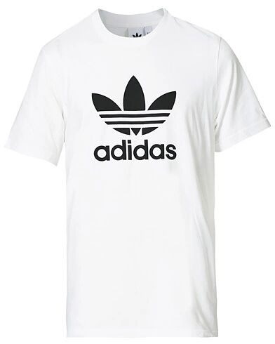 adidas Originals Trefoil Logo Crew Neck Tee White men S Hvid