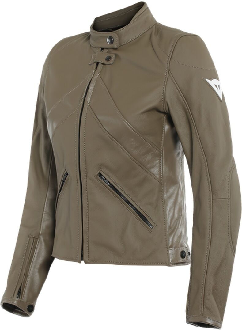 Dainese Santa Monica Damen Motorrad Lederjacke Braun 50