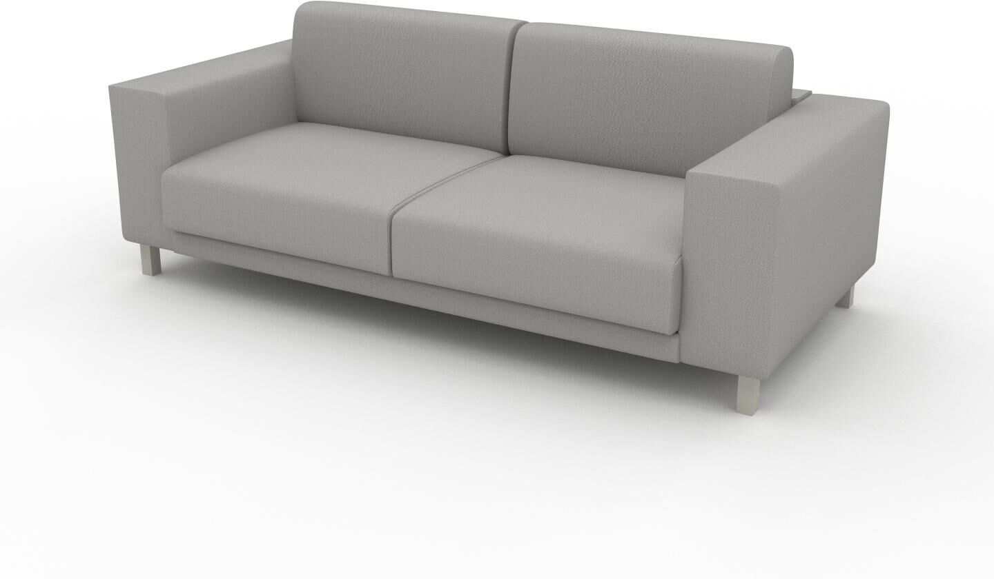 MYCS Sofa 2-Sitzer Sandgrau Strukturgewebe - Elegantes, gemütliches 2-Sitzer Sofa: Hochwertige Qualität, einzigartiges Design - 208 x 75 x 98 cm,...