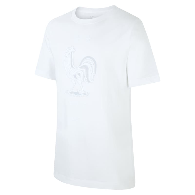 Nike FFF Older Kids' Football T-Shirt - White - size: S, M, L, XL
