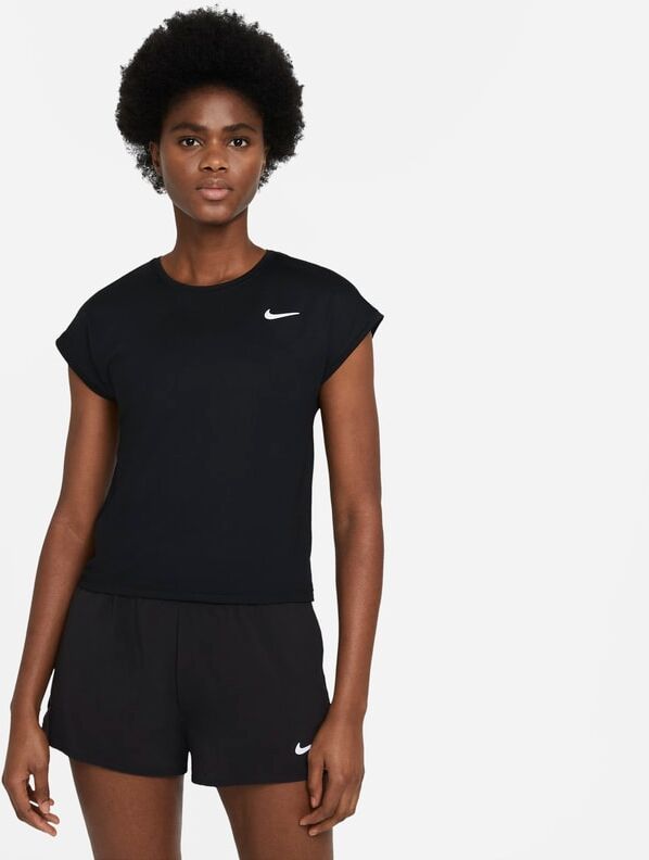 NikeCourt Dri-FIT Victory Women's Short-Sleeve Tennis Top - Black - size: XS, L, XL, M, S