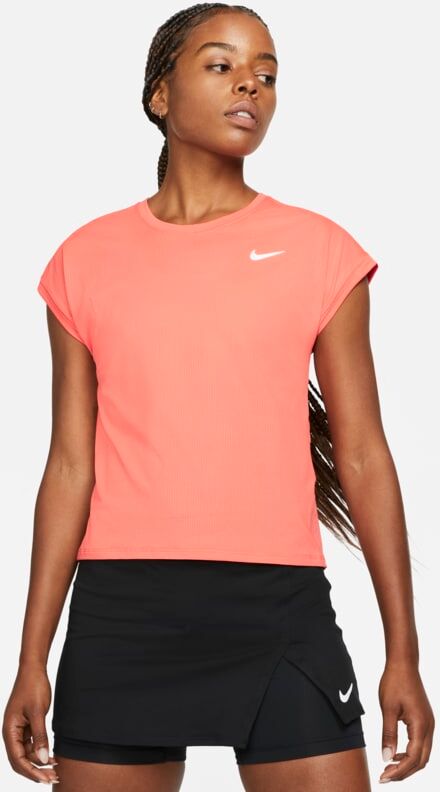 NikeCourt Dri-FIT Victory Women's Short-Sleeve Tennis Top - Orange - size: XS, S, L, XL, M