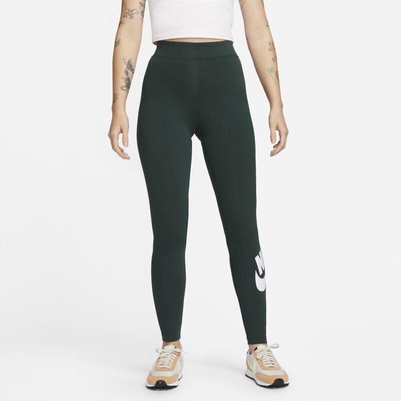 Nike Sportswear Essential Women's High-Waisted Graphic Leggings - Green - size: XXS, XS, S, L, XL, 2XL, M