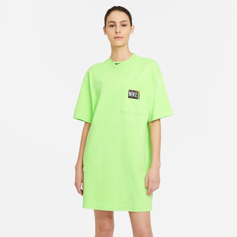 Nike Sportswear Women's Washed Dress - Green - size: XS, L, S, M