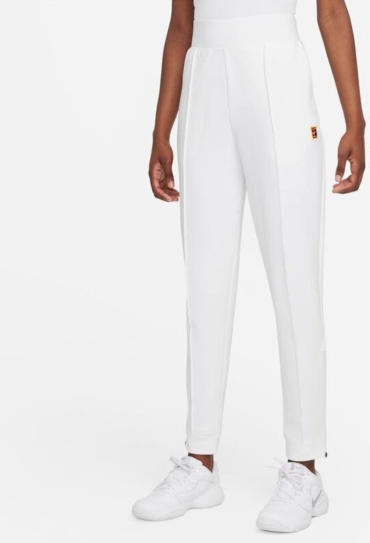 NikeCourt Dri-FIT Women's Knit Tennis Trousers - White - size: L, XL, S, M