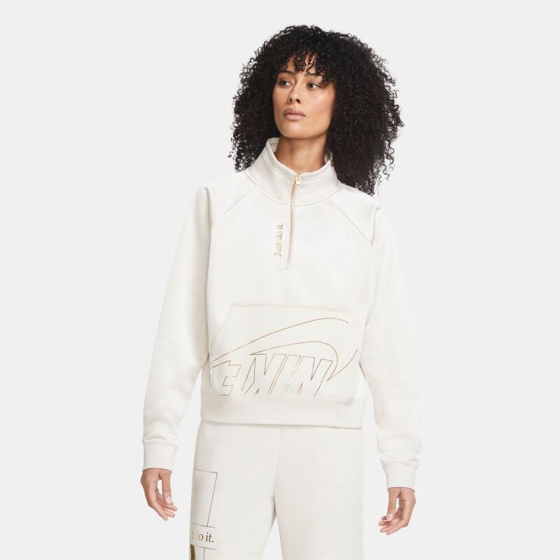 Nike Sportswear Icon Clash Women's 1/4-Zip Fleece - White - size: S, XS, M, L