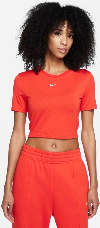 Nike Sportswear Essential Women's Crop-Top - Red - size: L, XL