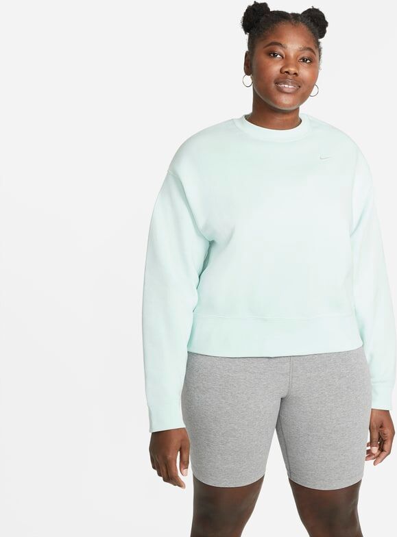 Nike Sportswear Essential Women's Fleece Crew Sweatshirt - Green - size: 1X, 3X, 2X