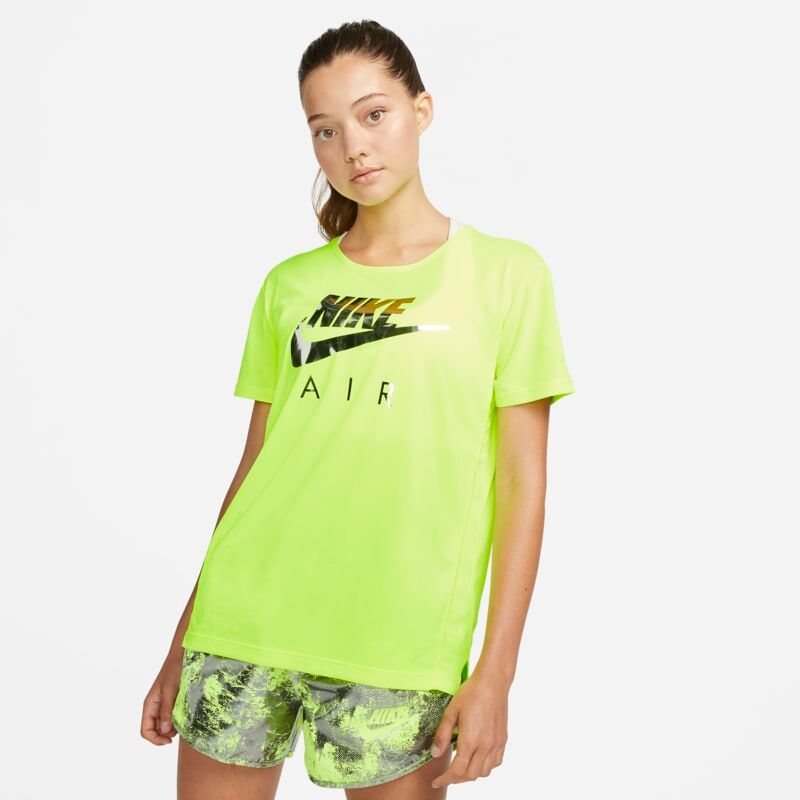 Nike Air Dri-FIT Women's Short-Sleeve Running Top - Yellow - size: XS, S, M, L