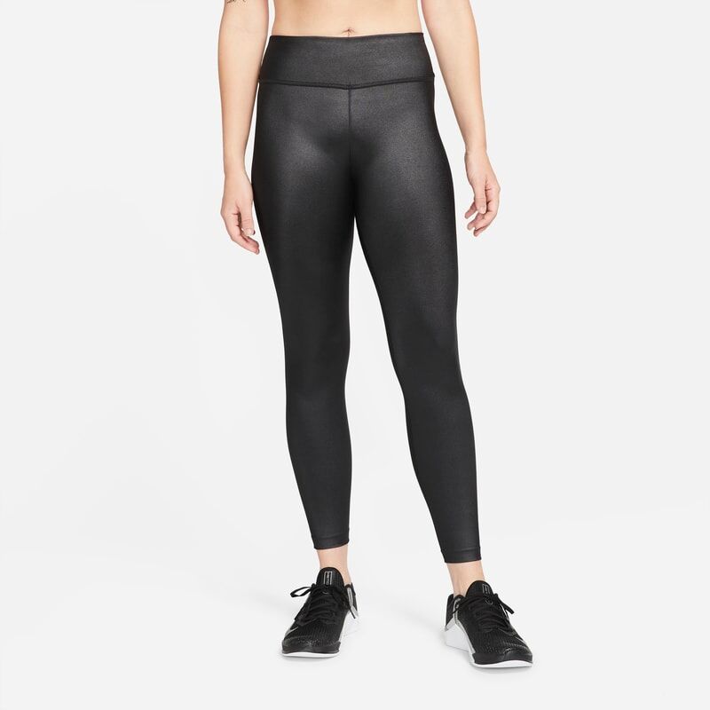 Nike Dri-FIT One Women's Mid-Rise Shine Leggings - Black - size: XS, S, M, XL, L, 2XL