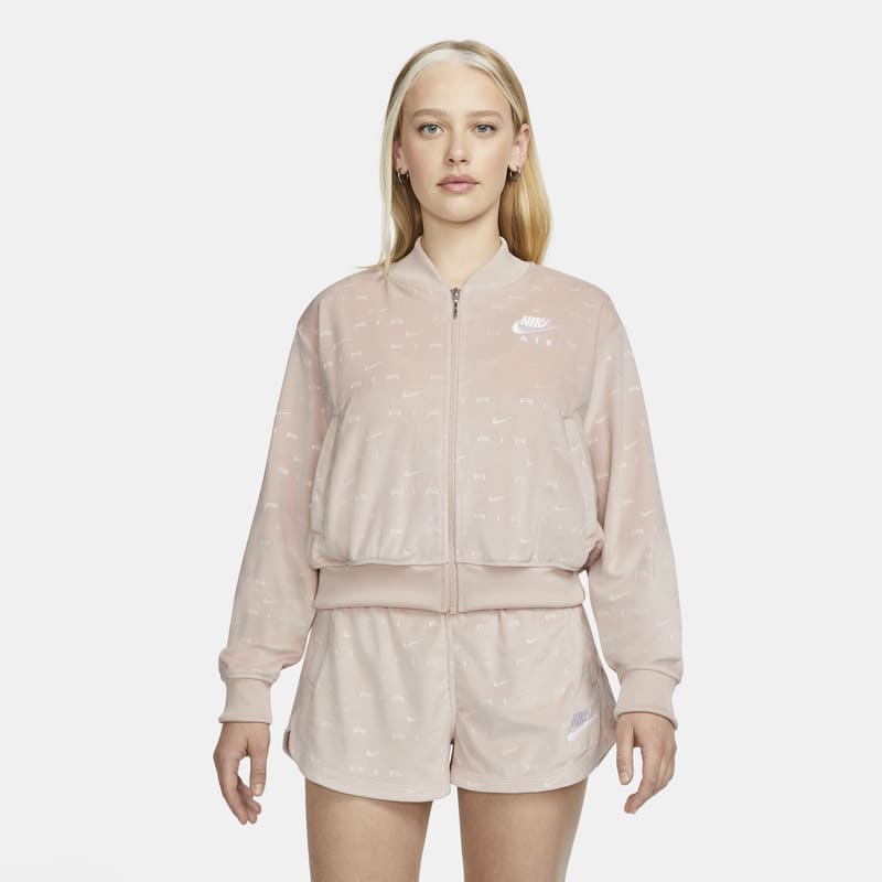 Nike Air Women's Velour Jacket - Pink - size: XS, S, M, L, XL