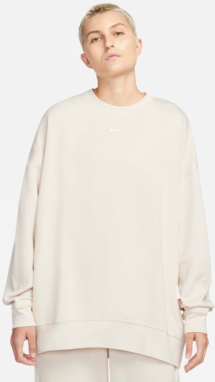 Nike Sportswear Collection Essentials Women's Over-Oversized Fleece Crew - White - size: XS, M, S, L, XL