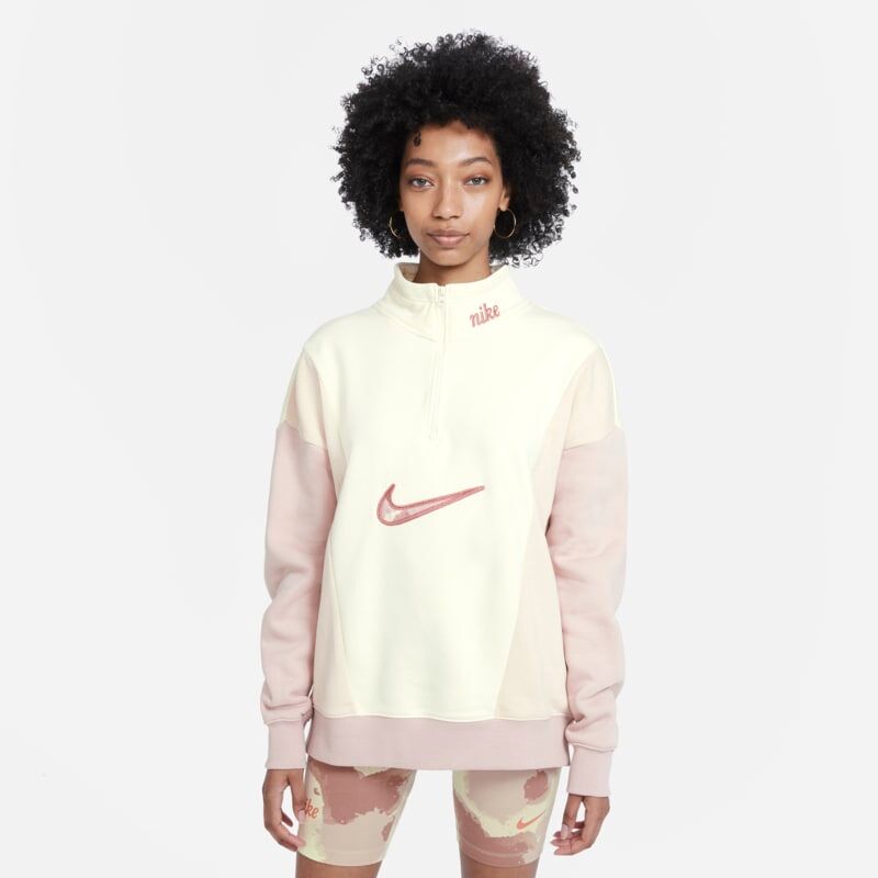 Nike Sportswear Women's 1/4-Zip Fleece - White - size: XS