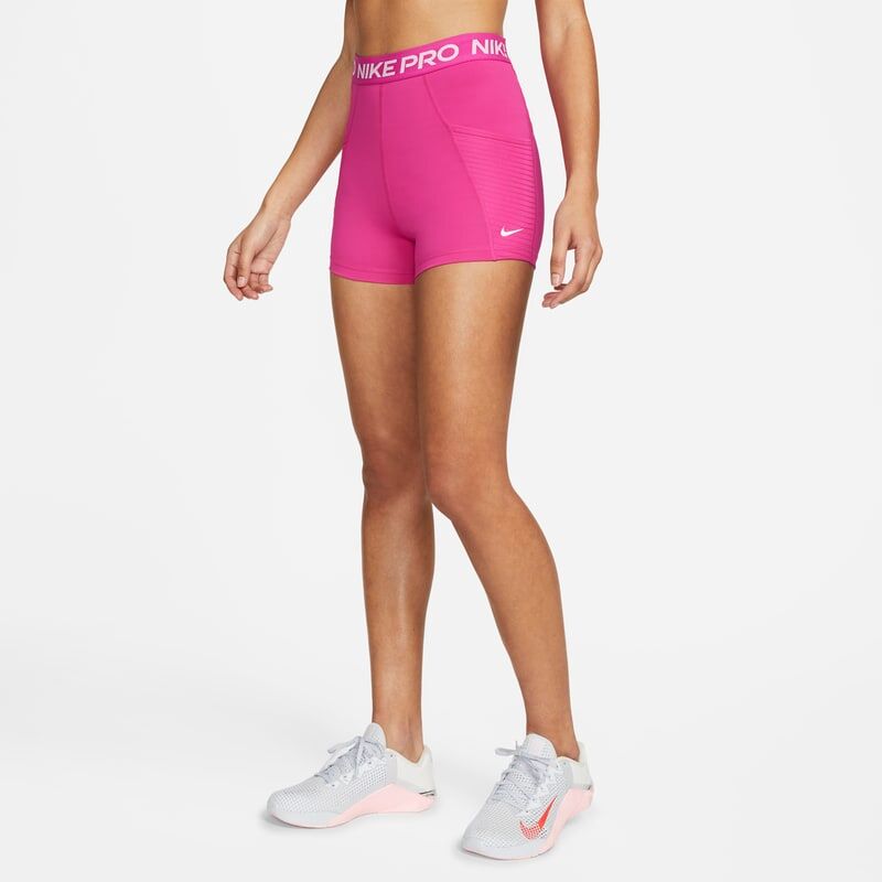 Nike Pro Dri-FIT Women's 3" (7.5cm approx.) High-Rise Training Shorts - Pink - size: XS, L, XL, 2XL, S, M