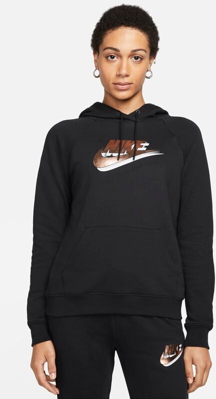 Nike Sportswear Women's Printed Pullover Hoodie - Black - size: XS, S