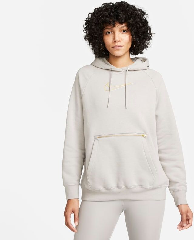 NIke Sportswear Women's Oversized Fit Dance Hoodie - Grey - size: XS, S, M, XL