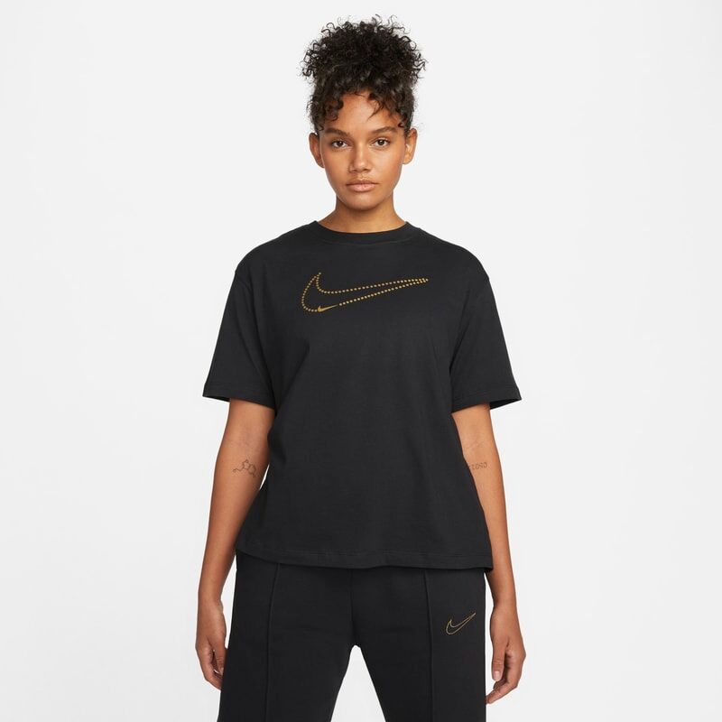 Nike Sportswear Women's Metallic T-Shirt - Black - size: XS, S, L, M
