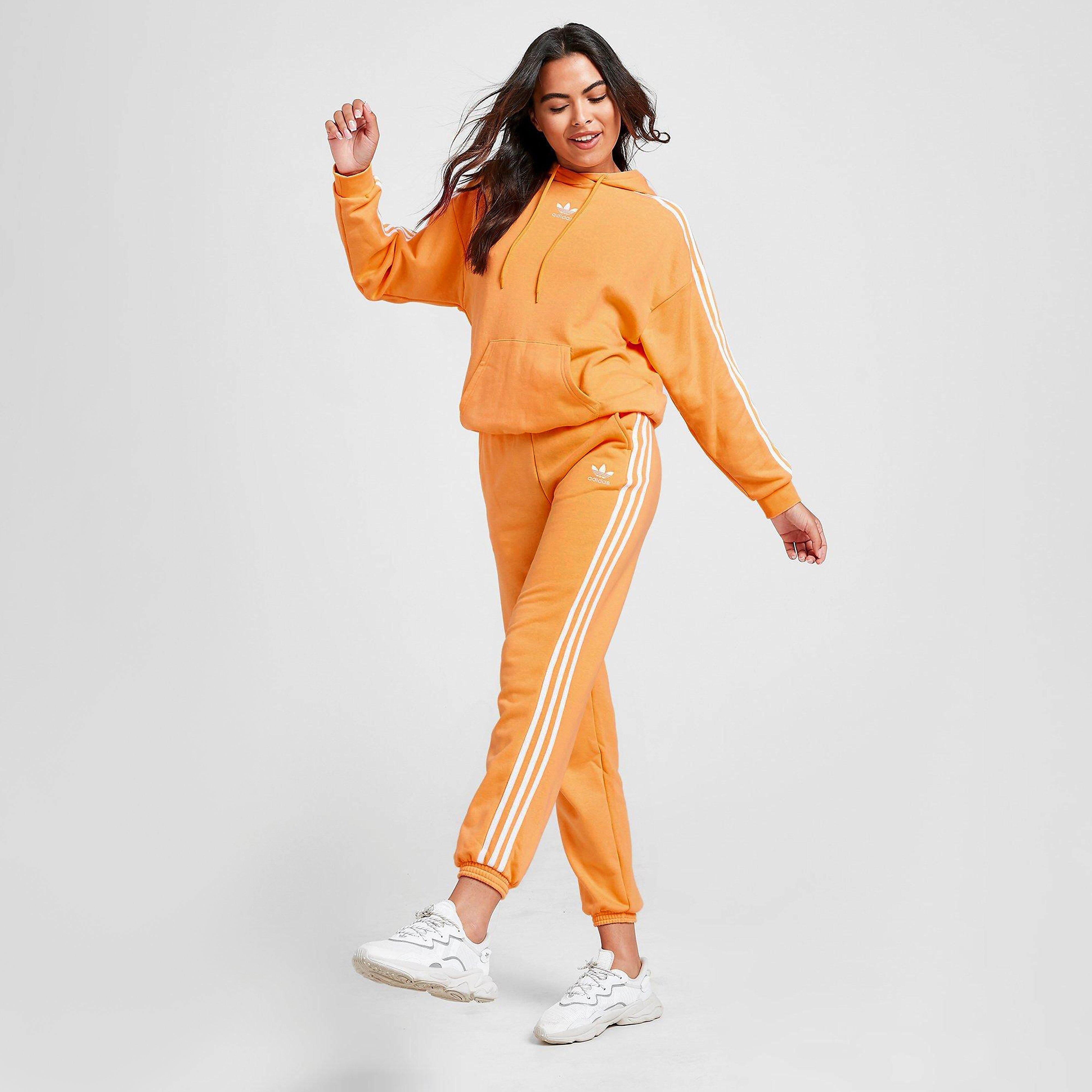 adidas Originals 3-Stripes Essential Joggers - Orange - Womens  size: 14