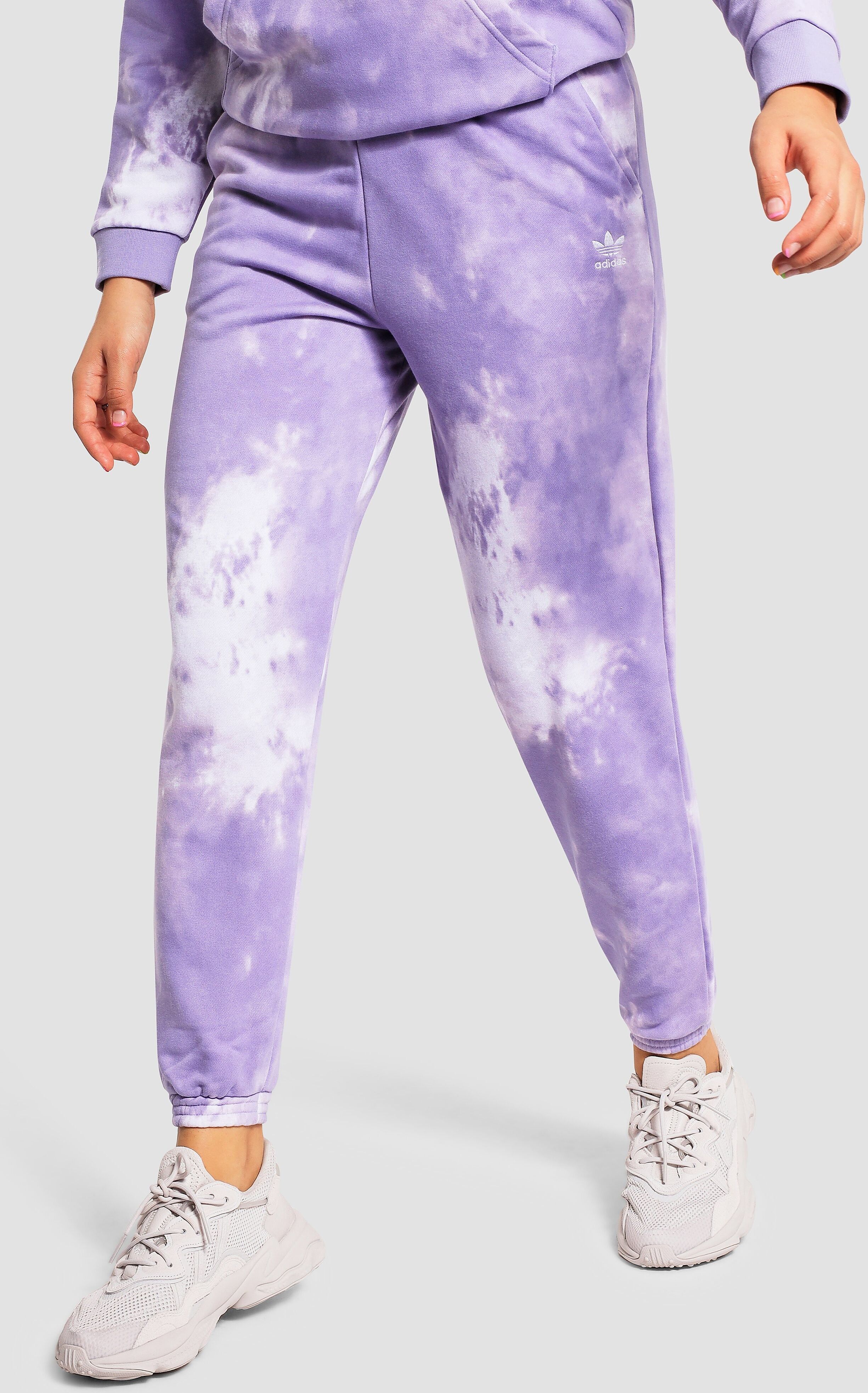 adidas Originals Tie-Dye Track Pants - PURPLE - Womens  size: 10