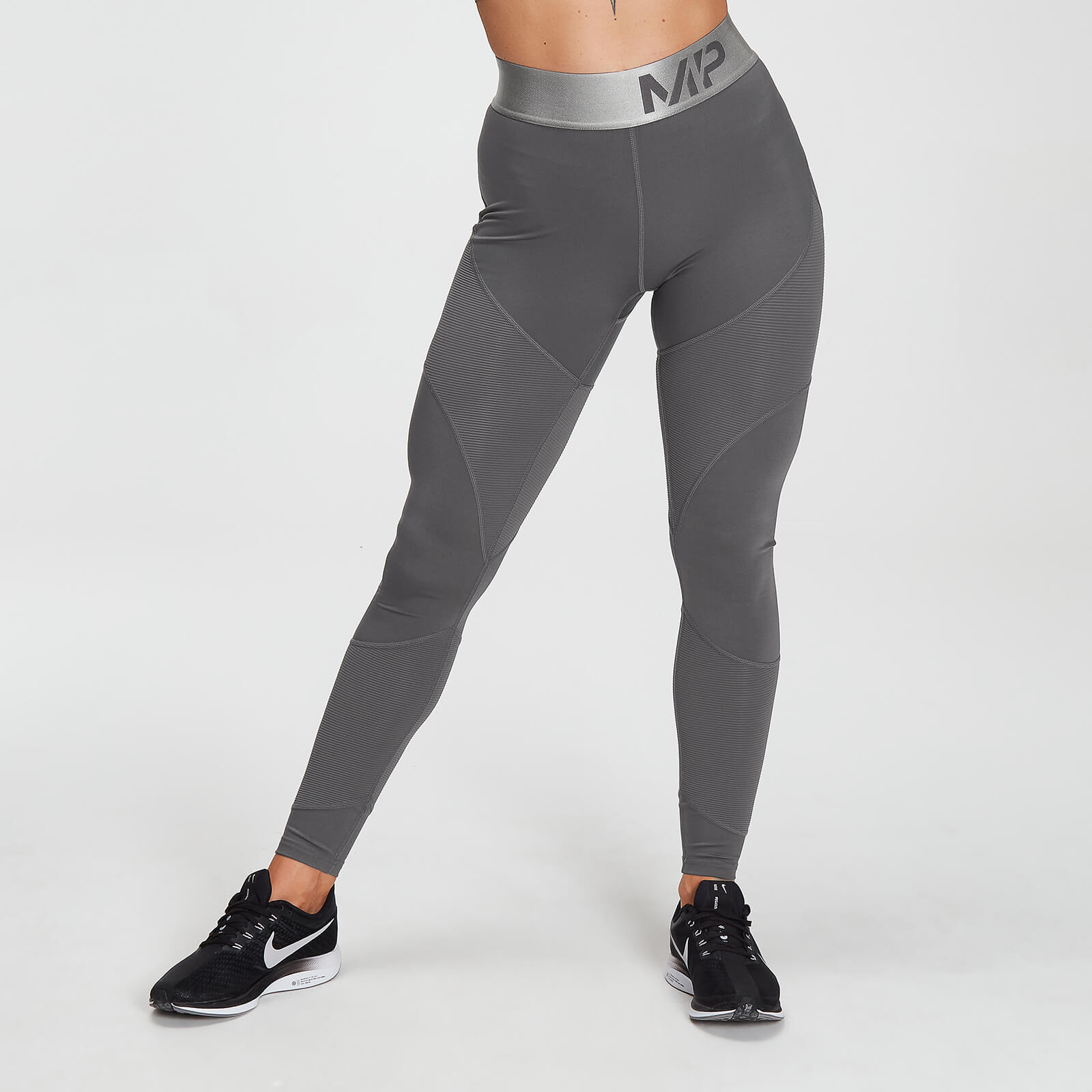 MP Women's Adapt Textured Leggings- Carbon - L