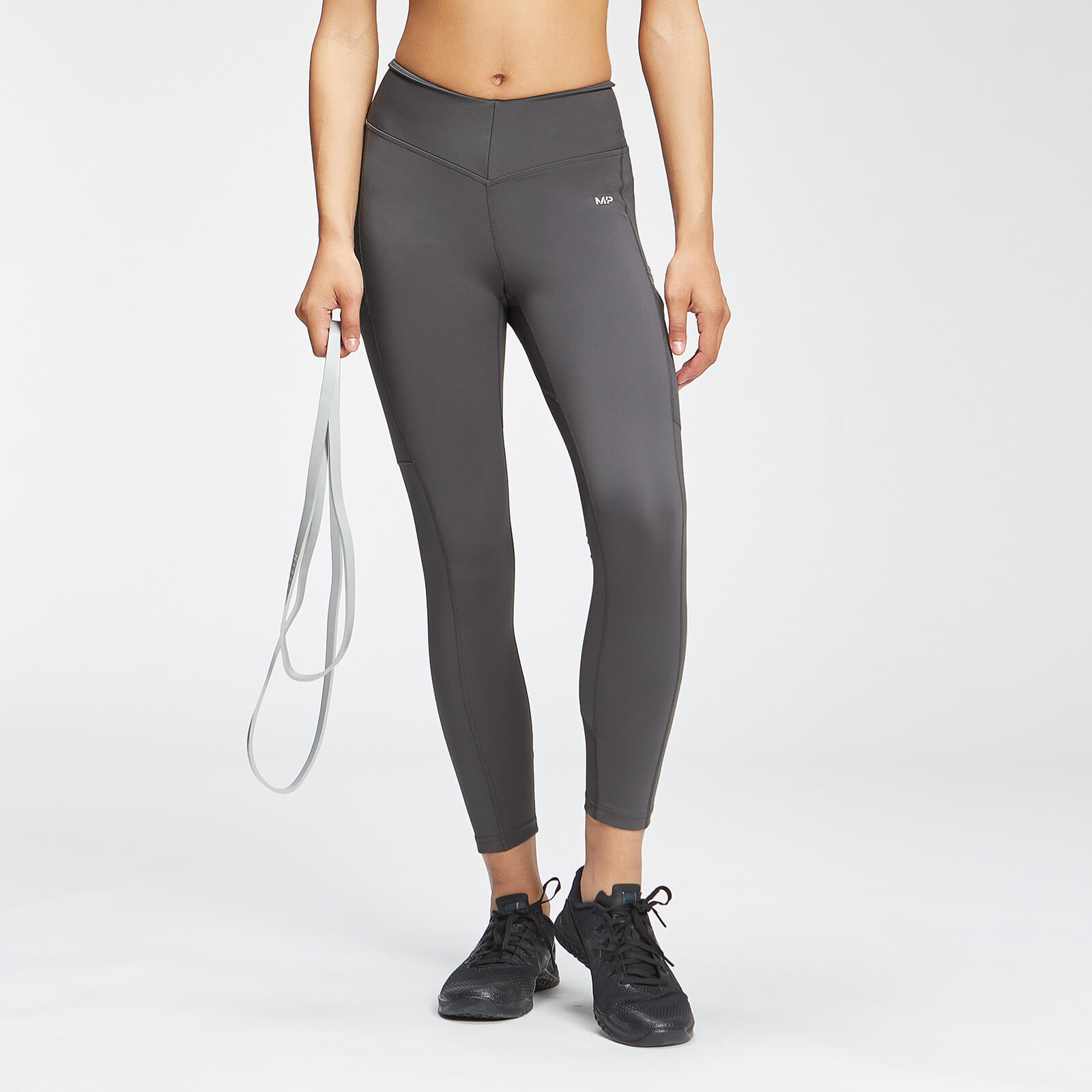 MP Women's Tempo 7/8 Repreve® Leggings - Carbon - XXS