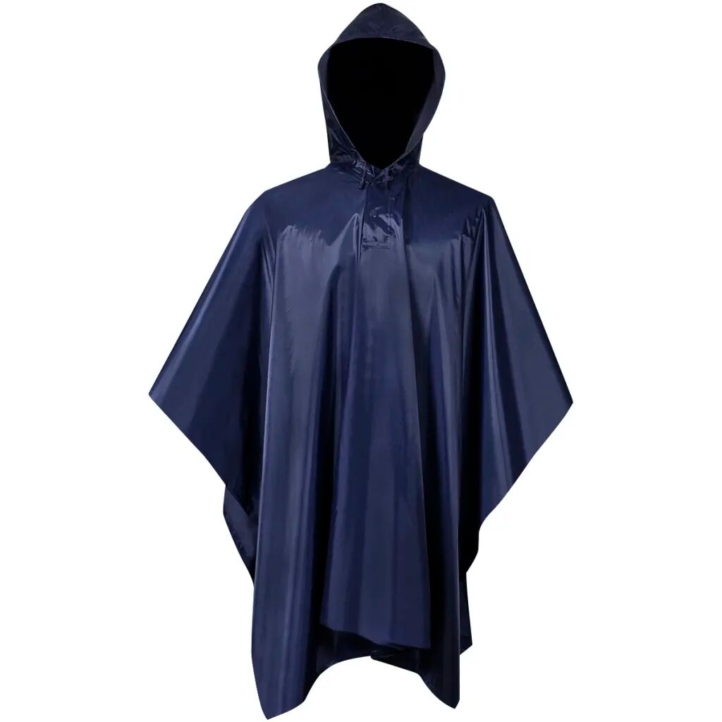 vidaXL Poncho de pluie imperméable pour camping/randonnée Bleu marine