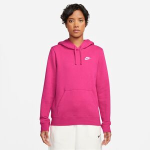 Nike Sportswear Kapuzensweatshirt »CLUB FLEECE WOMEN'S PULLOVER HOODIE« FIREBERRY/WHITE  L (42/44)