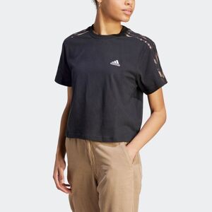 Adidas Sportswear T-Shirt »VIBRANT PRINT 3STREIFEN COTTON CROPSHIRT« Black / Multicolor  XS