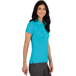 Trigema Poloshirt »TRIGEMA Poloshirt mit Kristallsteinen«, (1 tlg.) azur  XXL