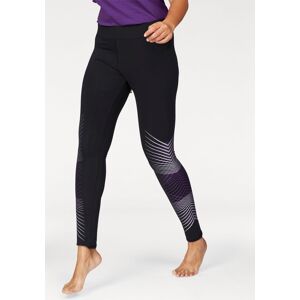 KangaROOS Leggings, Grosse Grössen schwarz-lila  48