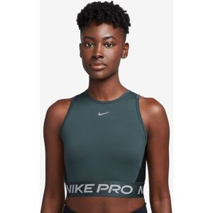 Nike Trainingstop »PRO DRI-FIT WOMEN'S CROPPED TANK TOP« DEEP JUNGLE/METALLIC SILVER  M (40/42)