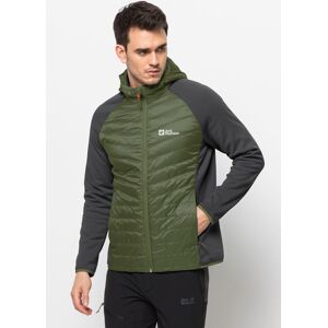 Jack Wolfskin Hybridjacke »ROUTEBURN PRO HYBRID M«, mit Kapuze greenwood  M (50)