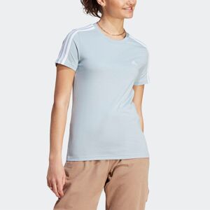 Adidas Sportswear T-Shirt »LOUNGEWEAR ESSENTIALS SLIM 3-STREIFEN« Wonder Blue / White  M