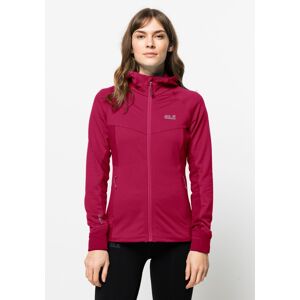 Jack Wolfskin Kapuzenfleecejacke »HYDRO GRID FLEECE W«, mit Kapuze cranberry  XL (46)