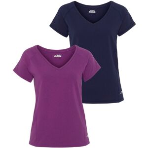 FAYN SPORTS Funktionsshirt »Double Pack Essential«, (Packung, 2 tlg., 2er-Pack) navy-fuchsia  42