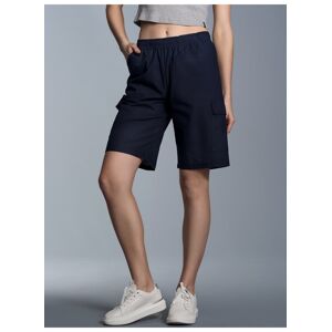 Trigema Jerseyhose »TRIGEMA Cargo-Bermuda aus 100% Baumwolle«, (1 tlg.) navy  XL