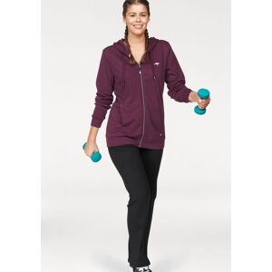 KangaROOS Jogginganzug, (Set, 2 tlg.), Grosse Grössen aubergine-schwarz  52