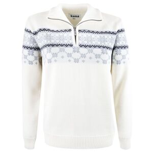 Kama Gunhild Merino Sweater, Damen, Offwhite