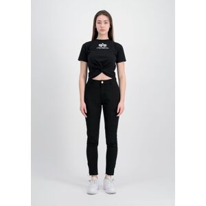 Industries Muscleshirt »ALPHA INDUSTRIES Women - T-Shirts Knotted Crop... black Größe M