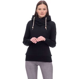 Ragwear Kapuzensweatshirt »HAPPENN«, hoher Schalkragen und Kapuze mit Kordelzug BLACK Größe XL (42)