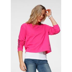 H.I.S Sweatshirt, cropped mit Logo-Tape von H.I.S pink Größe 36/38