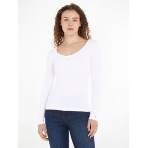 Tommy Hilfiger Langarmshirt »SLIM MODERN CO/EA SCOOP LS«, in klassicher... Th_Optic_White Größe XXL (44)