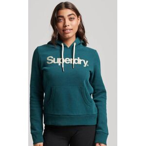 Superdry Kapuzensweatshirt »METALLIC CORE LOGO HOODIE« Pine Green Größe M