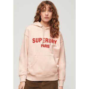 Superdry Kapuzensweatshirt »SPORT LUXE LOOSE HOOD« Mauve Morn Pink Größe L