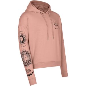 Capelli New York Hoodie, Kapuzenpullli mit Mystic Smiley Design old rose Größe L