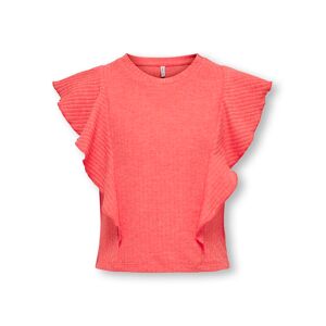 KIDS ONLY Rüschentop »KOGNELLA S/L SHORT RUFFLE TOP JRS« Rose Of Sharon Größe 146 (152)