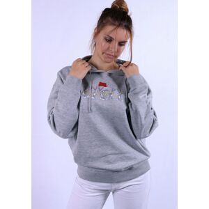 Capelli New York Hoodie, Bugs Bunny Character Lizenz Design auf Vorder- &... light grey melange Größe S