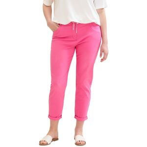 TOM TAILOR PLUS Jogger Pants, im 5-Pocket-Stil mit Stretch und Bindeband carmine pink Größe 54